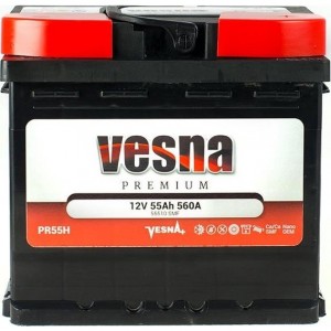 Аккумулятор VESNA PREMIUM 55 R (55 А/Ч, 560 А)