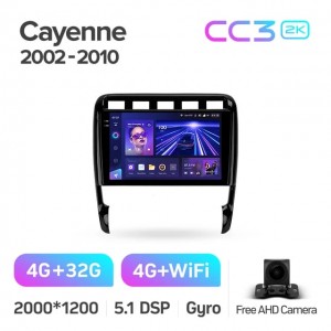 Штатная автомагнитола на Android TEYES CC3 2K для Porsche Cayenne I 1 9PA 2002-2010 3/32gb