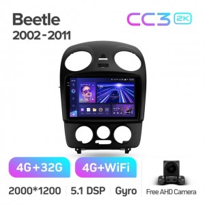 Штатная автомагнитола на Android TEYES CC3 2K для Volkswagen Beetle A4 2002-2011 3/32gb
