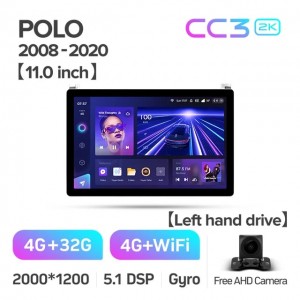 Штатная автомагнитола на Android TEYES CC3 2K для Volkswagen POLO 5 2008-2020 (Версия 11