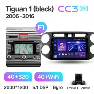 Штатная автомагнитола на Android TEYES CC3 2K для Volkswagen Tiguan 1 NF 2006-2016 (Версия F1) 3/32gb