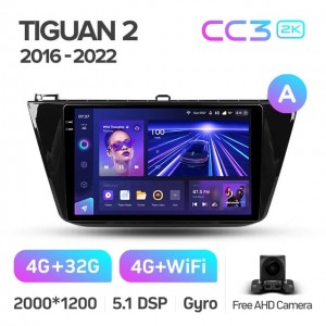 Штатная автомагнитола на Android TEYES CC3 2K для Volkswagen Tiguan 2 Mk 2016-2022 (Версия A) 3/32gb