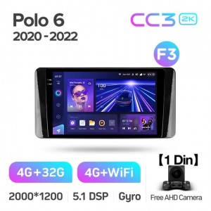 Штатная автомагнитола на Android TEYES CC3 2K для Volkswagen Polo Mk6 VI 6 2020-2022 (Версия F3) 3/32gb