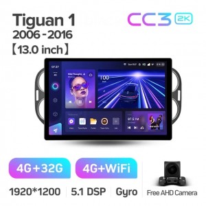 Штатная автомагнитола на Android TEYES CC3 2K для Volkswagen Tiguan 1 NF 2006-2016 3/32gb