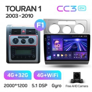 Штатная автомагнитола на Android TEYES CC3 2K для Volkswagen Touran 1 2003-2010 (Версия F1) 3/32gb