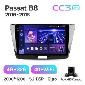 Штатная автомагнитола на Android TEYES CC3 2K для Volkswagen Passat B8 2016-2018 3/32gb
