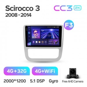 Штатная автомагнитола на Android TEYES CC3 2K для Volkswagen Scirocco 3 Mk3 2008-2014 (Версия F3) 3/32gb