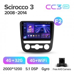 Штатная автомагнитола на Android TEYES CC3 2K для Volkswagen Scirocco 3 Mk3 2008-2014 (Версия F2) 3/32gb