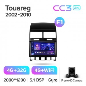 Штатная автомагнитола на Android TEYES CC3 2K для Volkswagen Touareg 1 GP 2002-2010 (Версия F1) 3/32gb