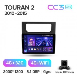 Штатная автомагнитола на Android TEYES CC3 2K для Volkswagen Touran 2 1T 2010-2015 3/32gb
