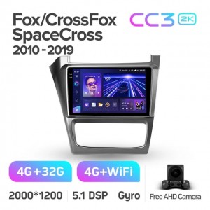 Штатная автомагнитола на Android TEYES CC3 2K для Volkswagen Fox, CrossFox SpaceCross 2010-2019 3/32gb