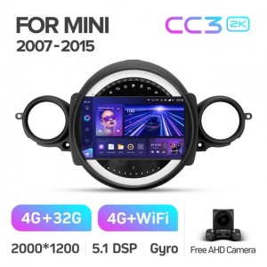 Штатная автомагнитола на Android TEYES CC3 2K для Mini 2007-2015 3/32gb