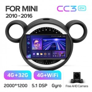 Штатная автомагнитола на Android TEYES CC3 2K для Mini 2010-2016 3/32gb