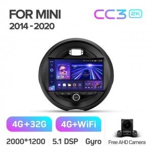 Штатная автомагнитола на Android TEYES CC3 2K для Mini 2014-2020 3/32gb