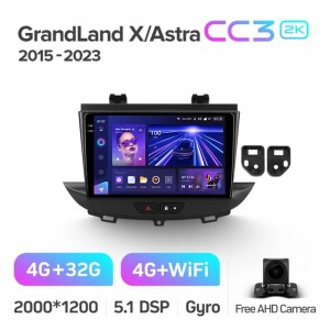 Штатная автомагнитола на Android TEYES CC3 2K для Opel GrandLand X 2017-2023, Astra K 2015-2021 3/32gb