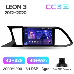 Штатная автомагнитола на Android TEYES CC3 2K для Seat Leon 3 2012-2020 3/32gb
