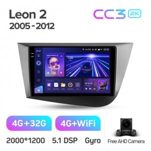 Штатная автомагнитола на Android TEYES CC3 2K для Seat Leon 2 2005-2012 3/32gb