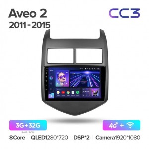 Штатная автомагнитола на Android TEYES CC3 для Chevrolet Aveo 2 2011-2015 3/32gb