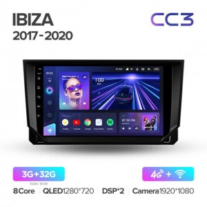 Штатная автомагнитола на Android TEYES CC3 для Seat Ibiza 2017-2020 3/32gb
