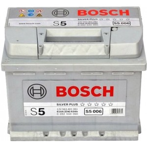 Аккумулятор BOSCH S5 63 R (63 А/Ч, 630 А)