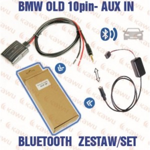 Bluetooth адаптер KAWU 25016. BMW OLD 10-PIN - AUX IN