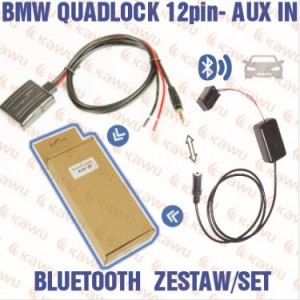 Bluetooth адаптер KAWU 25014. BMW Quadlock 12-pin - AUX IN