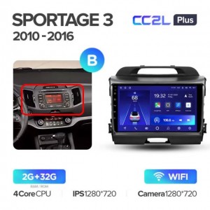 Штатная автомагнитола на Android TEYES CC2L Plus для Kia Sportage 3 SL 2010-2016 (Версия B) 2/32gb