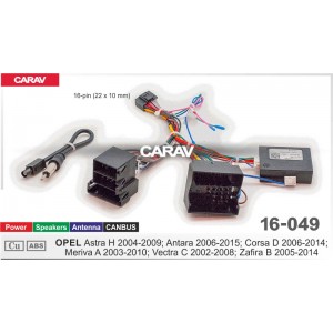 ISO переходник CARAV 16-049 для Opel