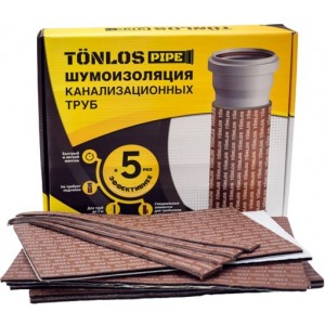Комплект шумоизоляции для канализационных труб TONLOS PIPE