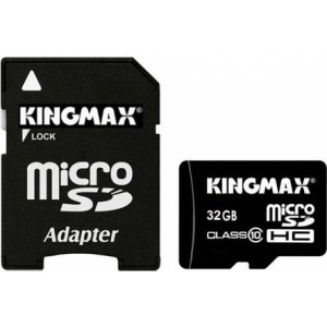 Карта памяти KINGMAX MICROSDHC (CLASS 10) 32GB + АДАПТЕР