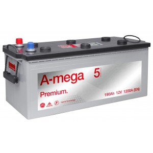 Аккумулятор A-MEGA PREMIUM 190 (190 А/Ч, 120 А)