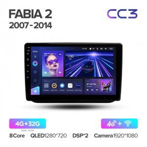 Штатная автомагнитола на Android TEYES CC3 2K для Skoda Fabia 2 2007-2014 3/32gb