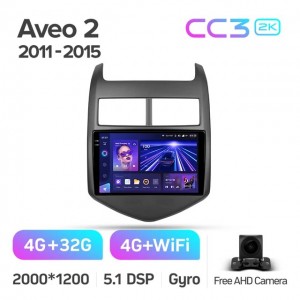 Штатная автомагнитола на Android TEYES CC3 2K для Chevrolet Aveo 2 2011-2015 3/32gb