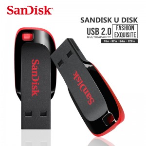 USB флешка SANDISK CRUZER BLADE BLACK 64GB