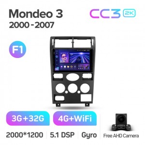 Штатная автомагнитола на Android TEYES CC3 2K для Ford Mondeo 3 2000-2007 (Версия F1) 3/32gb