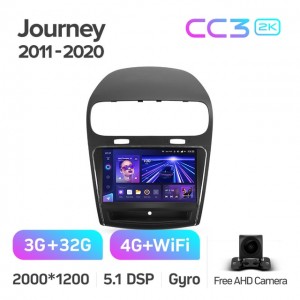 Штатная автомагнитола на Android TEYES CC3 2K для Dodge Journey JC 2011-2020 3/32gb