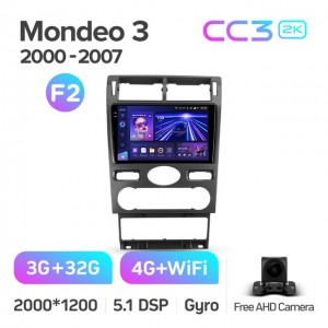Штатная автомагнитола на Android TEYES CC3 2K для Ford Mondeo 3 2000-2007 (Версия F2) 3/32gb
