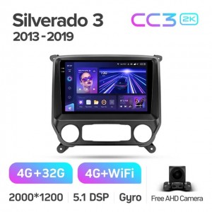 Штатная автомагнитола на Android TEYES CC3 2K для Chevrolet Silverado 3 GMTK2 2013-2019 3/32gb