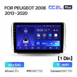 Штатная автомагнитола на Android TEYES CC2L Plus для Peugeot 2008 1 2013-2020 2/32gb