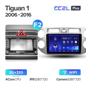 Штатная автомагнитола на Android TEYES CC2L Plus для Volkswagen Tiguan 1 NF 2006-2016 (Версия F2) 2/32gb