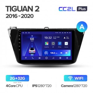 Штатная автомагнитола на Android TEYES CC2L Plus для Volkswagen Tiguan 2 Mk 2016-2020 (Версия A) 2/32gb