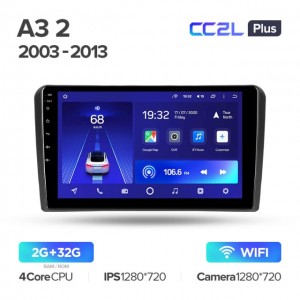 Штатная автомагнитола на Android TEYES CC2L Plus для Audi A3 2 8P 2003-2013, S3 2 2006-2012, RS3 1 2011-2012 2/32gb