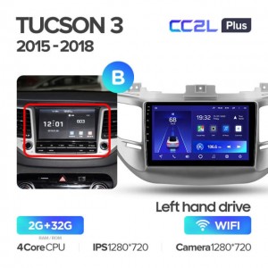 Штатная автомагнитола на Android TEYES CC2L Plus для Hyundai Tucson 3 2015-2018 (Версия B) 2/32gb