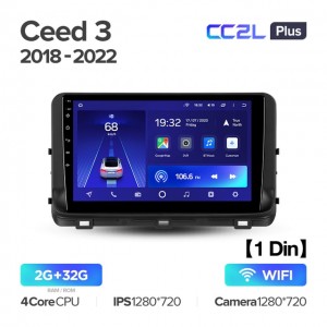 Штатная автомагнитола на Android TEYES CC2L Plus для Kia Ceed 3 CD 2018-2022 2/32gb