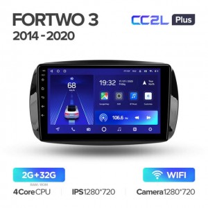 Штатная автомагнитола на Android TEYES CC2L Plus для Mercedes-Benz Smart Fortwo 3 C453 A453 W453 2014-2020 2/32gb