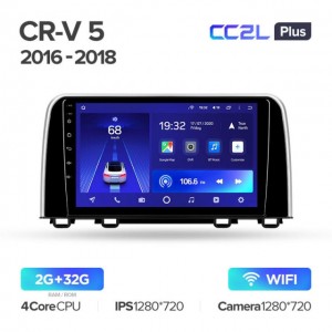 Штатная автомагнитола на Android TEYES CC2L Plus для Honda CR-V 5 RT RW 2016-2018 2/32gb