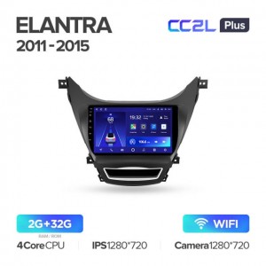 Штатная автомагнитола на Android TEYES CC2L Plus для Hyundai Elantra 5 JK GD MD UD 2011-2015 2/32gb