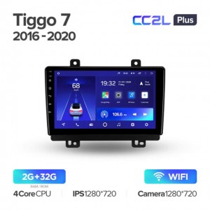 Штатная автомагнитола на Android TEYES CC2L Plus для Chery Tiggo 7 1 2016-2020 2/32gb