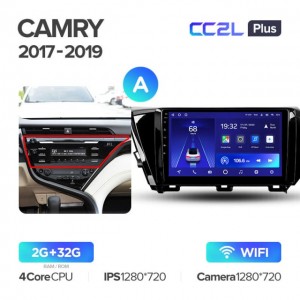 Штатная автомагнитола на Android TEYES CC2L Plus для Toyota Camry 8 XV 70 2017-2020 (Версия A) 2/32gb