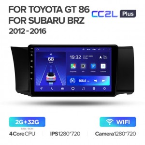 Штатная автомагнитола на Android TEYES CC2L Plus для Subaru BRZ 2012-2016 2/32gb